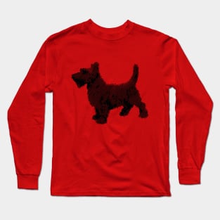 Scottish terrier art design Long Sleeve T-Shirt